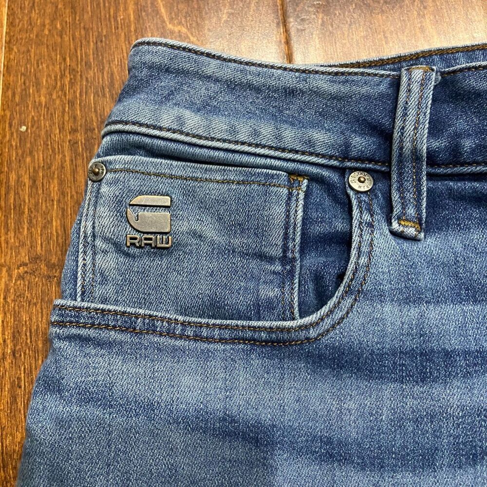 G-Star Raw 3D Slim Arc Cut Denim Stretch Blue Jeans Men's Size 30W x 30L - Picture 4 of 11
